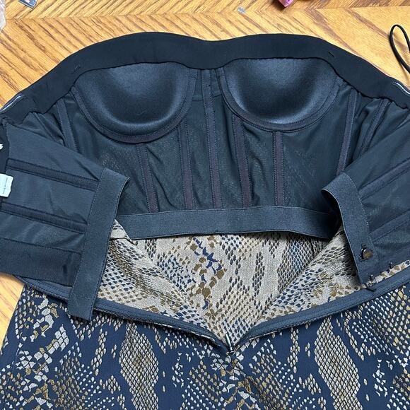 Designer Diane von Furstenberg DVF Corset Mini Dress XS 0–2 Authentic - Picture 5 of 7